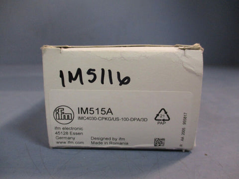 IFM Electric Rectangular Proximity Switch/Sensor 10-30vdc IM515A