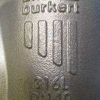 Burkert 2100 Angled Pneumatic Actuated Valve 4.810bar 00188158 Kv 38 W32MU
