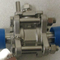 SPX Waukesha Cherry Burrell 2-Way Ball Valve 1/2" CF8M 1000 WOG