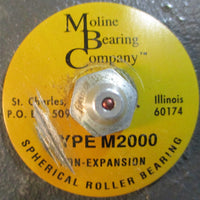 Moline Type M2000 4Bolt Pillow Block Bearing 19241307 37/16" Bore 11421307