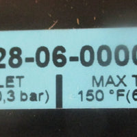 Wilkerson V28060000 Safety Lockout Valve 150 PSIG Max Inlet