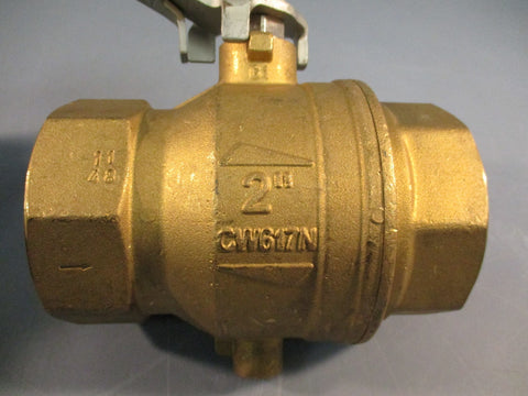RUB S.93 CW617N 1/2" FNPT Locking Lever Brass Ball Valve 200PSI