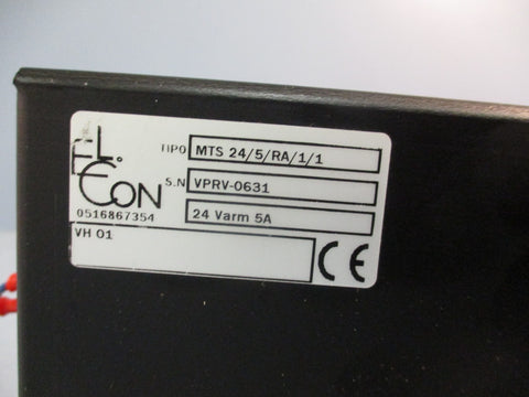 EL CON 0516867354 AMPLIFIER TIPO MTS 24/5/RA/1/1, SN VPRV0631 24 VARM 5A