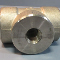 EN EA182 A182 Stainless Tee F316L/316 3M B16 1" x 1/2" NWOB