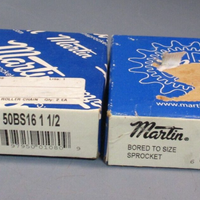 Lot of (2) Martin Sprocket, 16 Teeth 50BS16 11/2
