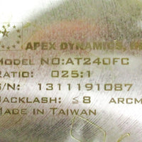 Apex Dynamics AT240FC Gear Reducer 25:1 Ratio 24 mm In 55 mm Through Bore