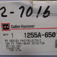 CUTLERHAMMER PHOTOELECTRIC THRUBEAM DETECTOR 100 FT SER. A1  1255A6501