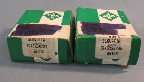 Lot of (2) INA IR45x50x25 Inner Ring for Bearings 45x50x25 mm