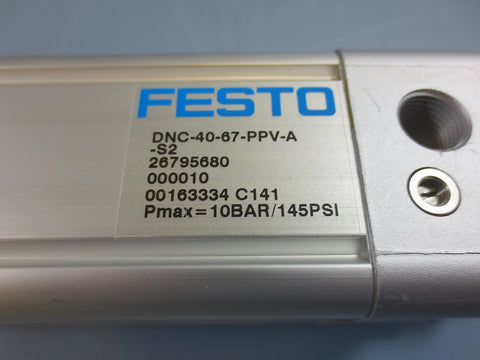 Festo DNC4067PPVA Pneumatic Air Cylinder 145 PSI 10 Bar DNC4067PPVA