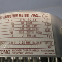 SUMITOMO GEAR REDUCER HP 1/2, 230/460VAC, 146 RPM RATION 12:1 RNYMS051220YA12