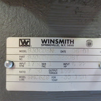 Winsmith Speed Reducer 930CDSNE Part No.: 930CDSE53230BT 7.5:1 Ratio 6.22 HP