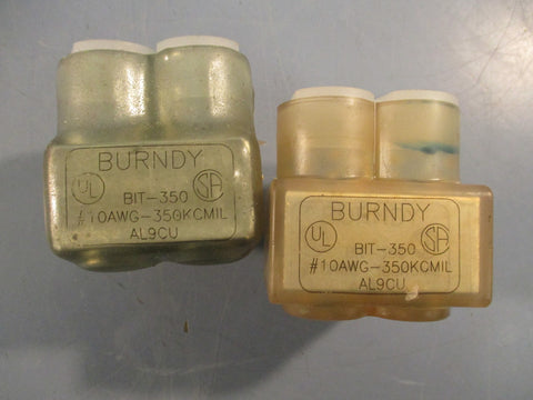 Burndy BIT350 MultiTap Connector Clear Insulated #10AWG350KCMIL Lot of 2