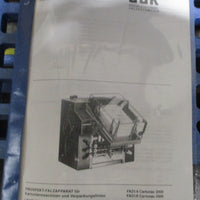 Guk Falzmaschinen FA 21/6 Cartonac 2000-2 Leaflet Folder 500 Leaflets Per Minute
