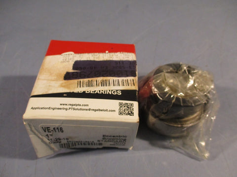 BROWNING BEARINGS VE116 INSERT BALL  BEARINGS, STEEL, 1" BORE