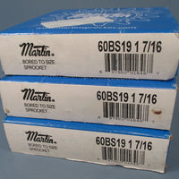 Martin Sprockets: 60BS19 Lot of 3