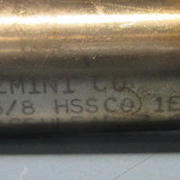 Brubaker 5/8" HSSCO 1E Acculead 3.401 4 Flute Pro CNC Resharpened End Mill