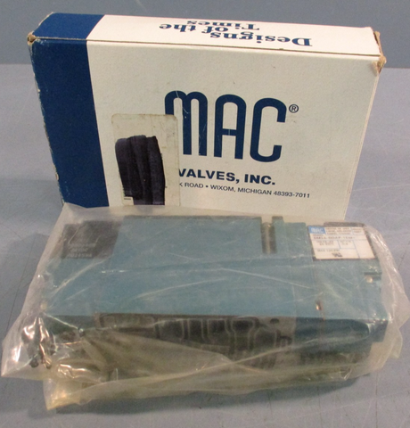 MAC 92B-FAB-000-DM-DDAP-1DM Solenoid Valve w/ DM3A-DDAP-1DM 24VDC 120PSI 5.4W