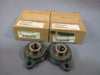 Lot of (2) Dodge 056819 3/4" Bore 2 Bolt Flange Block Bearing LFT-SC-012-NL