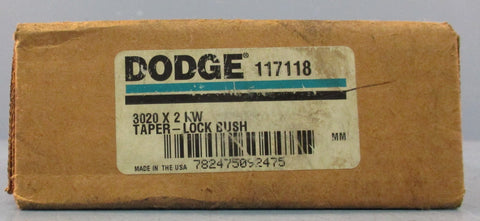 Dodge 117118 3020 X 2 KW Taper Lock Bushing 2" Bore 4-1/4" OD