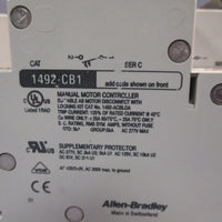 LOT OF (5) ALLENBRADLEY G 050 CIRCUIT BREAKER, 5A, 1/2 HP SERIES C 1492CB1