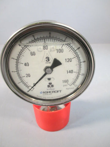 Ashcroft Glycerin Gauge 0-160 PSI Glycerin Gauge 54-60B-N 3-G-1.5