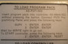 Gould Program Pack AS-P371-002 (Use w/ AS-M84A-002 Controller) Used