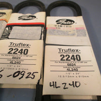 Gates 2260 Truflex V Belt 1/2 x 24"  4L260  Lot of 4