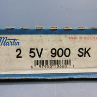 Martin Bushing Bore V-Belt Pulley 2 5V 900 SK 2 Grooves Used