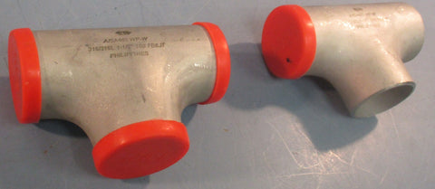 EN A/SA403 WP-W Seamless Stainless Steel T Butt End 316/316L 1-1/2" Lot of 2