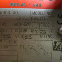 Reliance Electric XEX P36G33041 Motor P36G3304R 60HP 364T 1780RPM 23/8" Shaft