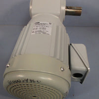 NISSEI CORP/GTR 3PHASE INDUCTION MOTOR 0.75KW 220V 50:1 RATIO H2LM32R50075