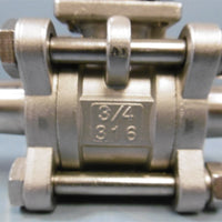 Parker Locking Ball Valve 3/4" 316 1000 WOG