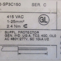Allen Bradley 1492SP3C150 Ser C Circuit Breaker 15A 480Y/277V