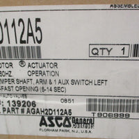 ASCO AH2D112A5 Hydramotor Gas Valve 120/110V 60/50Hz 15PSI Max