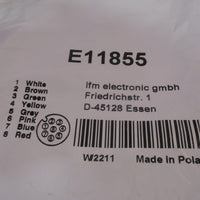 Ifm Electronic Connecting Cable With Socket E11855