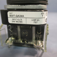 AllenBradley Push Button Illuminated Amber 1NO 1NC Ser T 800TQA24A