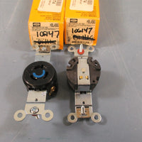 Hubbell TwistLock Single Receptacle Lot of 2 HBL4560