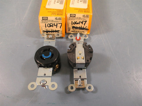 Hubbell TwistLock Single Receptacle Lot of 2 HBL4560