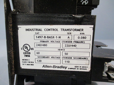 ALLEN BRADLEY 1497BBASX1N Industrial Control Transformer Series A