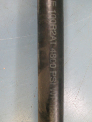 1/4" ID x 3/4" OD x 48" Long 100R2AT 4800 psi Hydraulic Hose