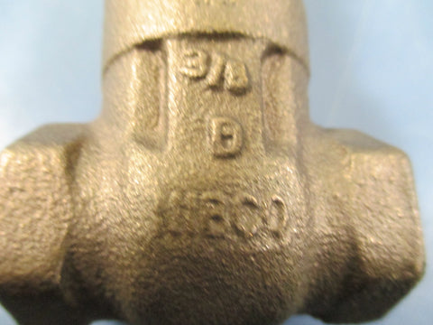 Nibco 3/8" Bronze Threaded Gate Valve - New