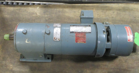 US Electric 3 Ph 1 HP 1745 RPM Syncrogear Motor 7.594:1 E268R1236371 w/ Brake