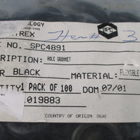 Bag of 95 Voltrex SPC4891 Hole Grommet Flexible Vinyl 0.85" (21.8mm) ID New