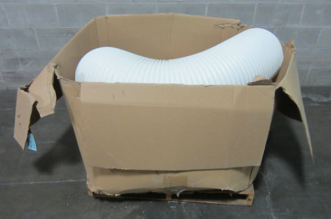 15" Flexhaust Flexadux TR T-7 White 14" ID Thermoplastic Rubber Hose