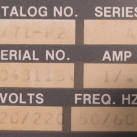 AllenBradley Bulletin 1771P2 Power Supply 120 or 220/240 VAC Series A Used