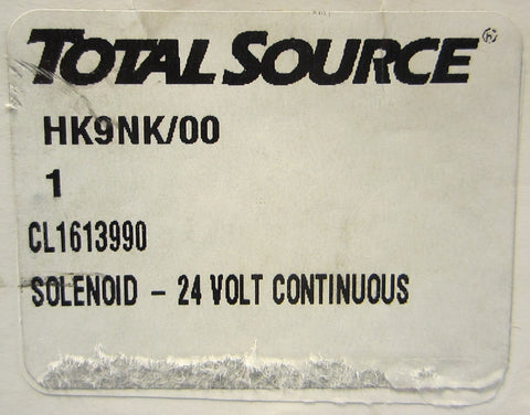 Total Source Forklift Solenoid Pump P/N CL1613990 24 Volt Continuous NIB