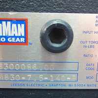 Leeson Iron Man Ohio Gear Reducer Model No. BM8307.5140L Ratio: 7.5 Refurb