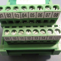 Amphenol P27049 Terminal Block, 15 Pin, DIN Rail, DSub Connector