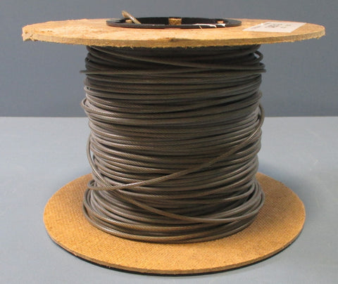 Spool of Roughly 300ft 2.5mm NylonCoated Stainless Steel Wire Rope New