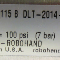 Robohand Pneumatic Linear Base Slide DLB20TC18 Pmax 100 PSI 18" Shaft